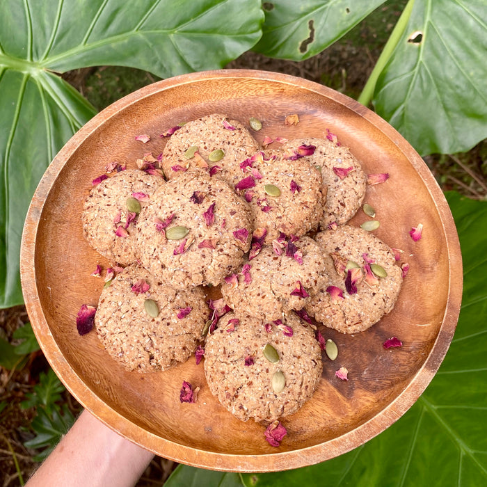 Rose & Cardamom Tahini Cookies