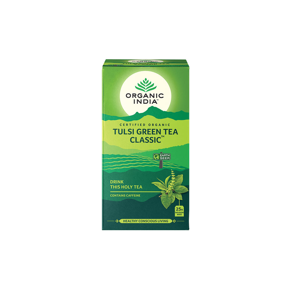 Organic Tulsi Green 25 Tea Bags Organic India