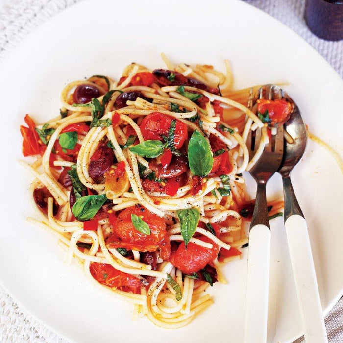 Chilli, Cherry Tomato & Olive Spaghetti - Santos Organics