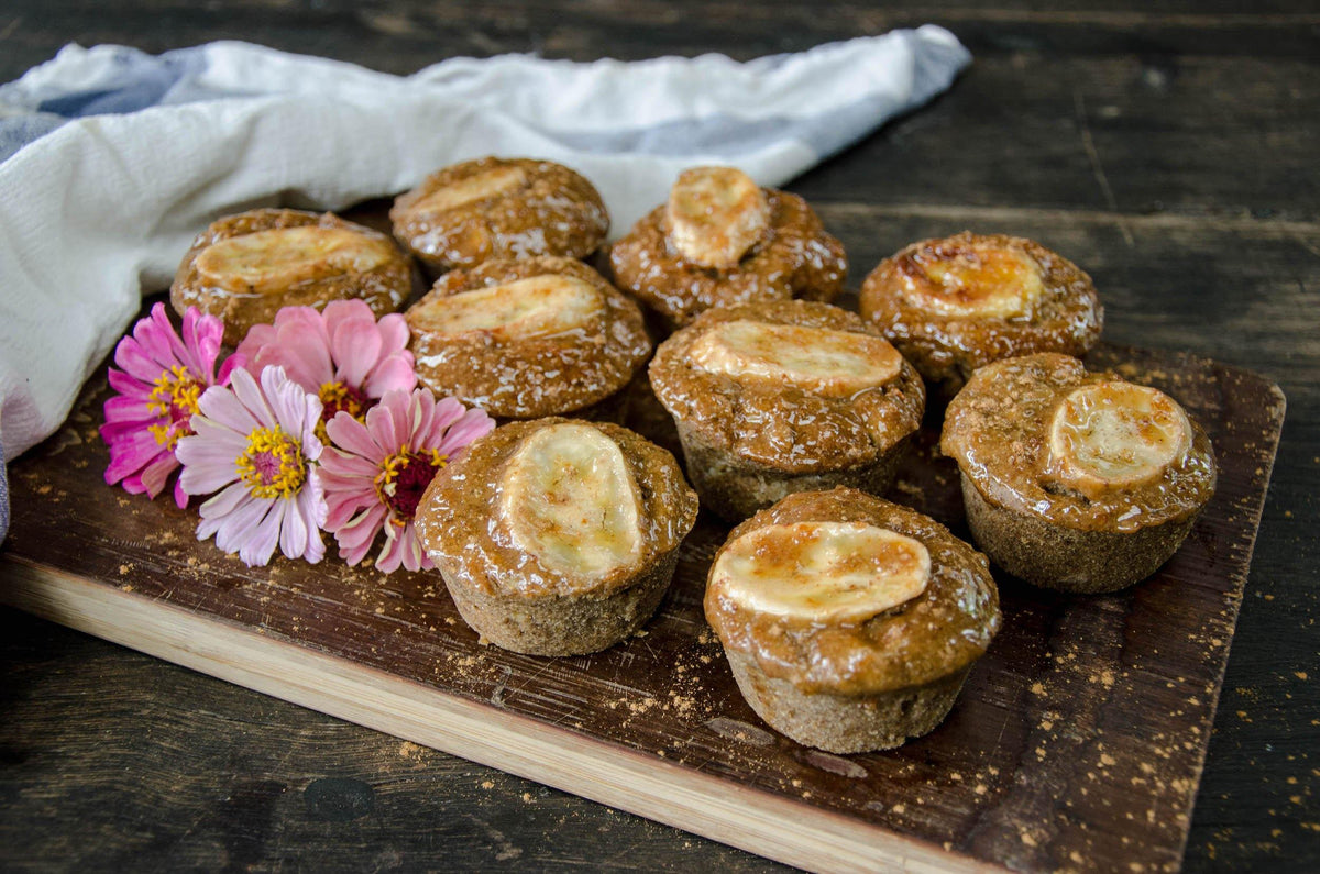Banana Sultana Muffins — Santos Organics