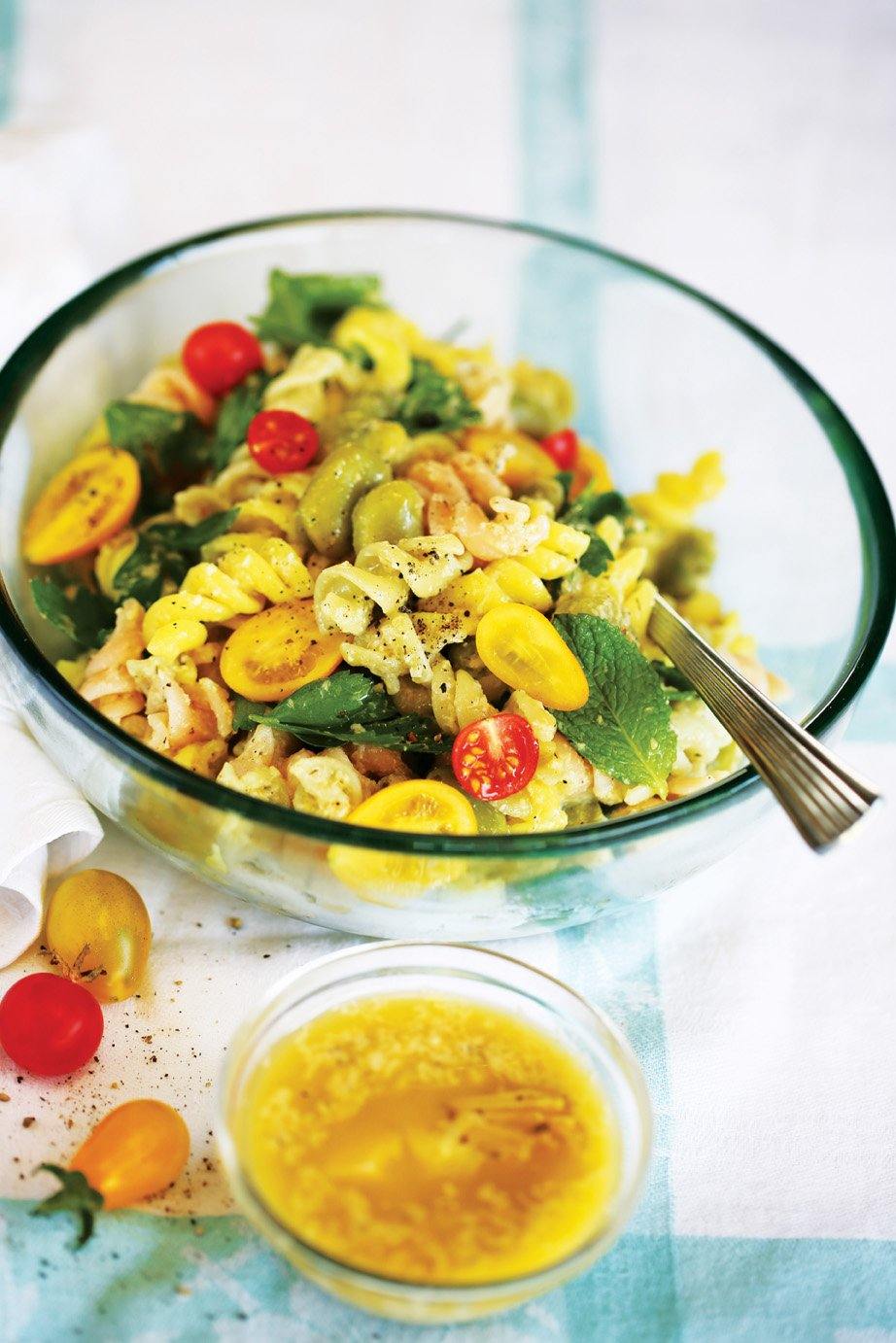 Artichoke &amp; Lemon Cream Pasta Salad with Broad Beans — Santos Organics
