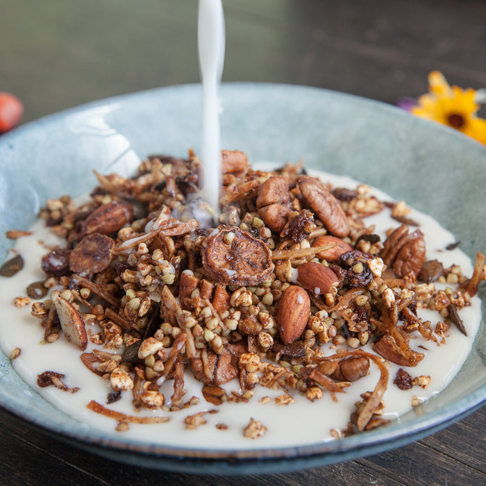 Toasted Pecan, Banana and Date Granola