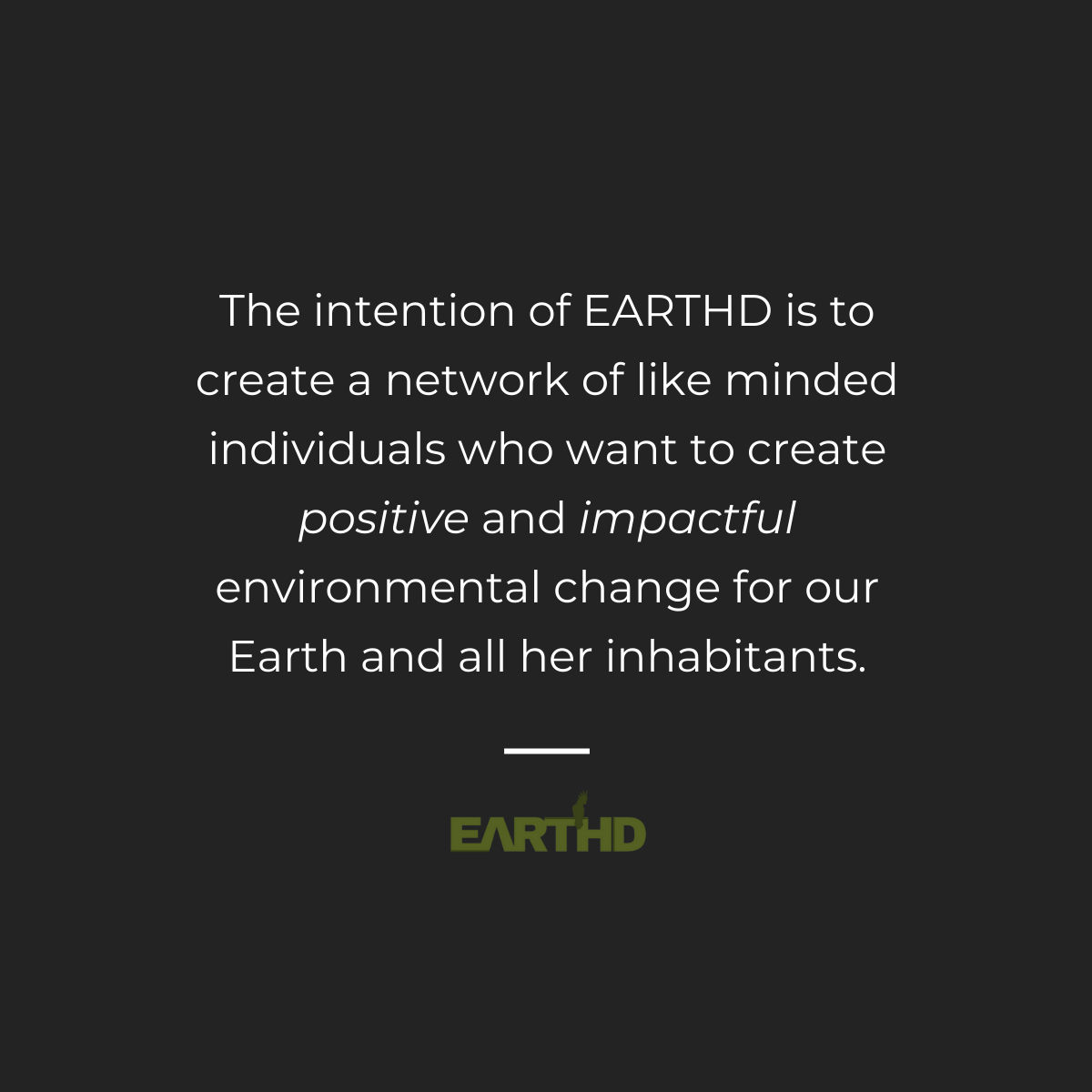 EARTHD Member | Nature Nurturer