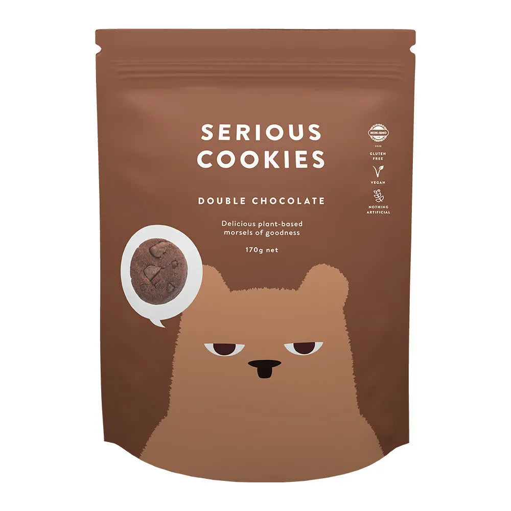 Serious Food Cookies Chewy Double Choc 170g