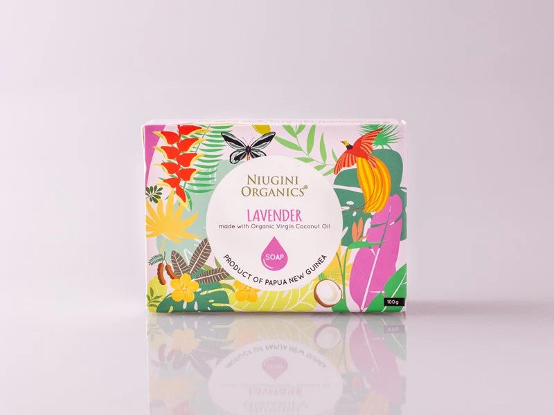 Niugini Organic Coconut Oil Soap Lavender 100g