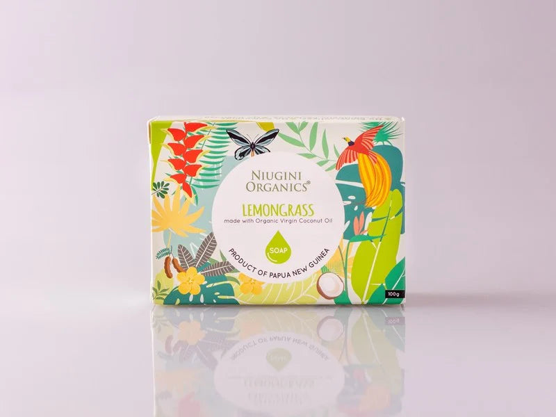 Niugini Organic Coconut Oil Soap Lemongrass 100g