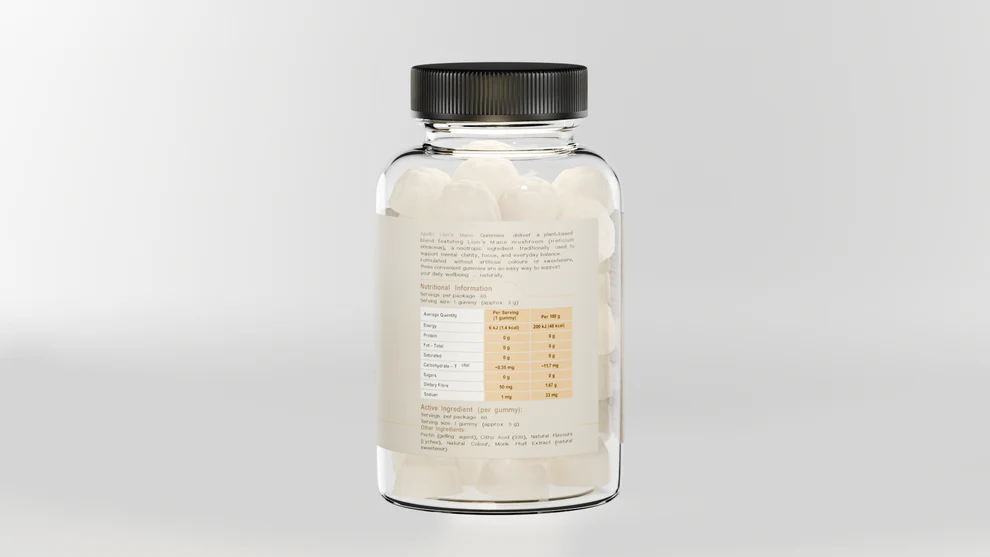 Apollo Lion's Mane (Lychee) 60pc