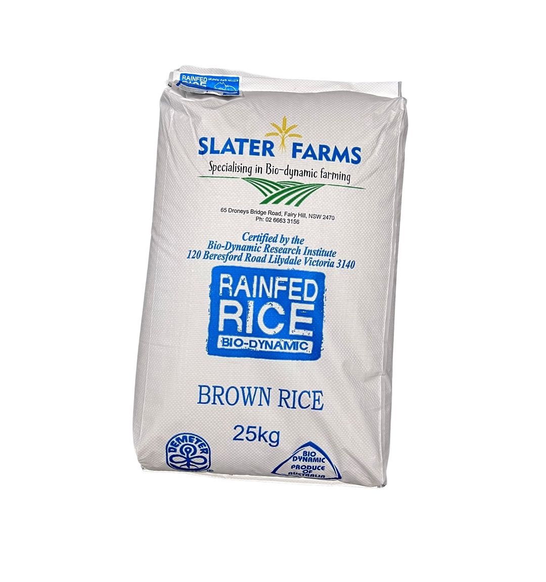 SO Biodynamic Medium Grain Brown Rice 25kg
