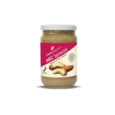 Ceres Organics ABC Nut Butter 220g, almond Brazil cashew, BioGro certified