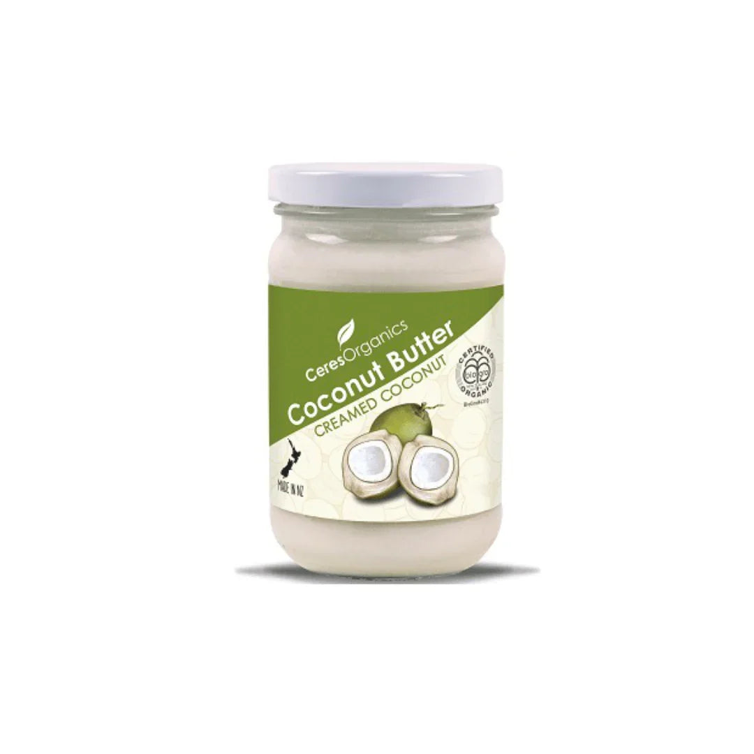 Ceres Organics Organic Coconut Butter 200g glass jar, whole coconut meat, BioGro certified
