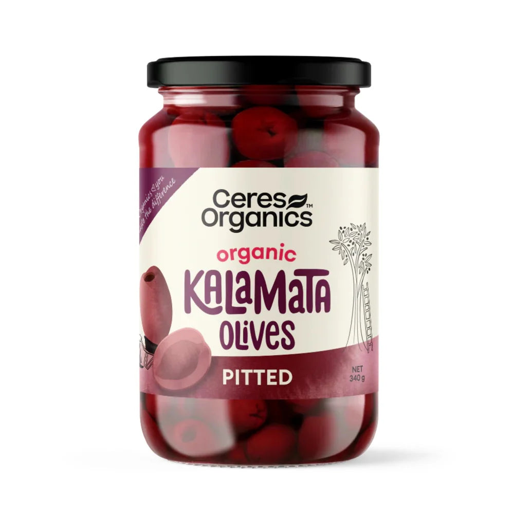 Ceres Organics Kalamata Olives Pitted 340g