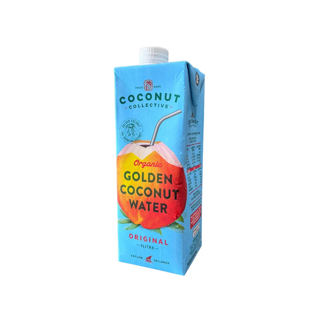 Coconut Collective Organic Golden King Coconut Water 1L, Sri Lanka Thambili coconut, ACO certified