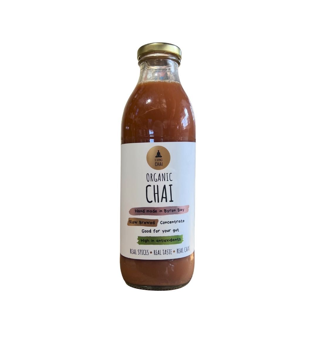 Living Chai Organic Instant Chai Concentrate 750ml, slow brewed Byron Bay, shelf stable
