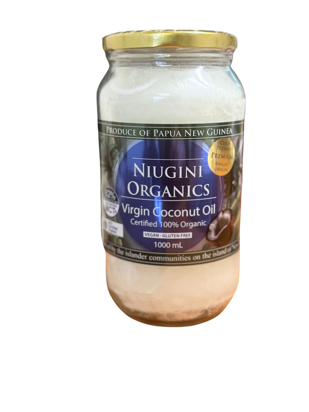 Organic Raw Coconut Oil 1lt - Niugini Organics