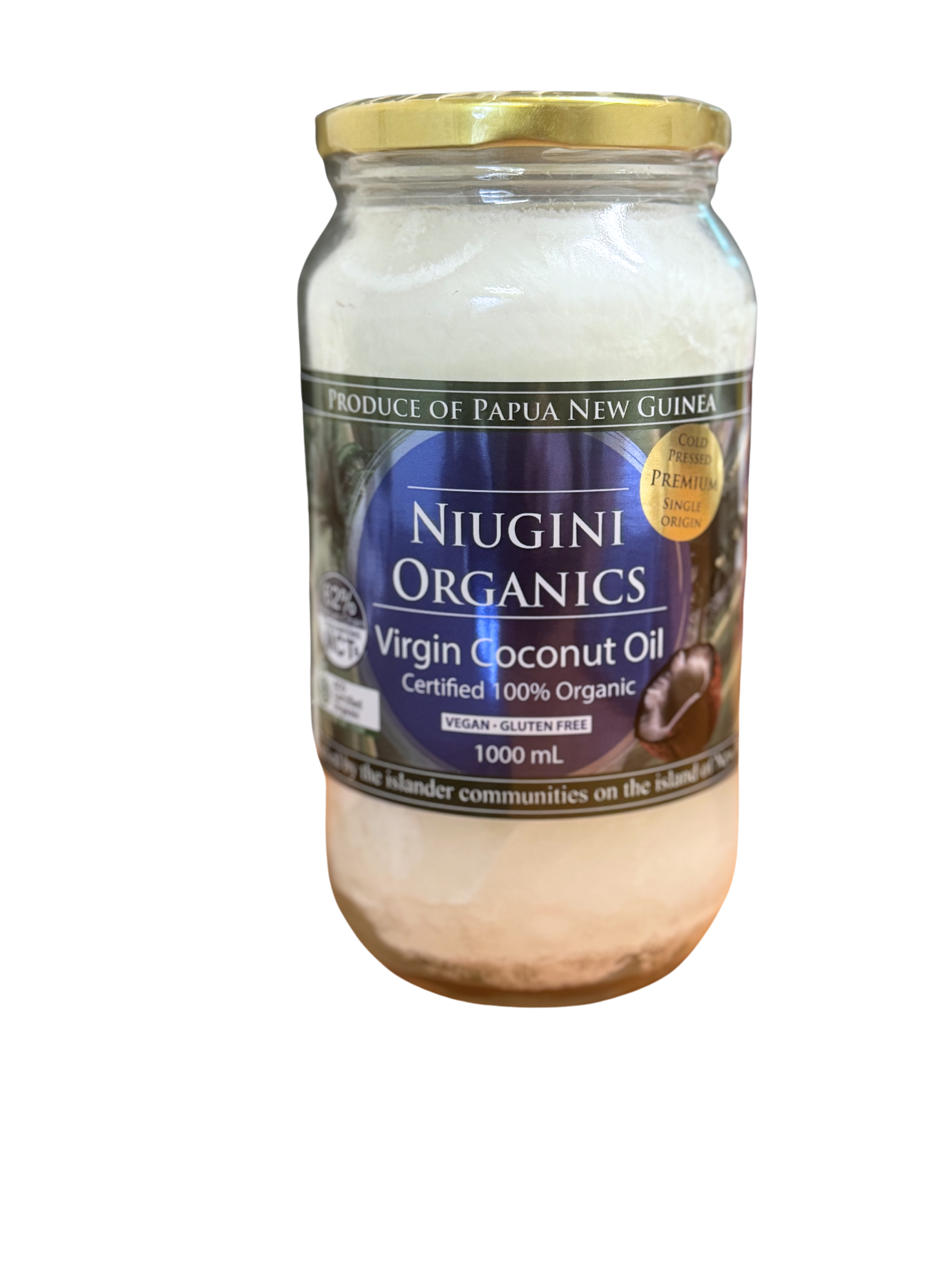 Niugini Organic Virgin Coconut Oil 1lt