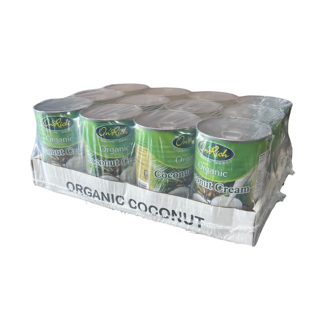 OnRich Organic Coconut Cream | 12 x 400ml