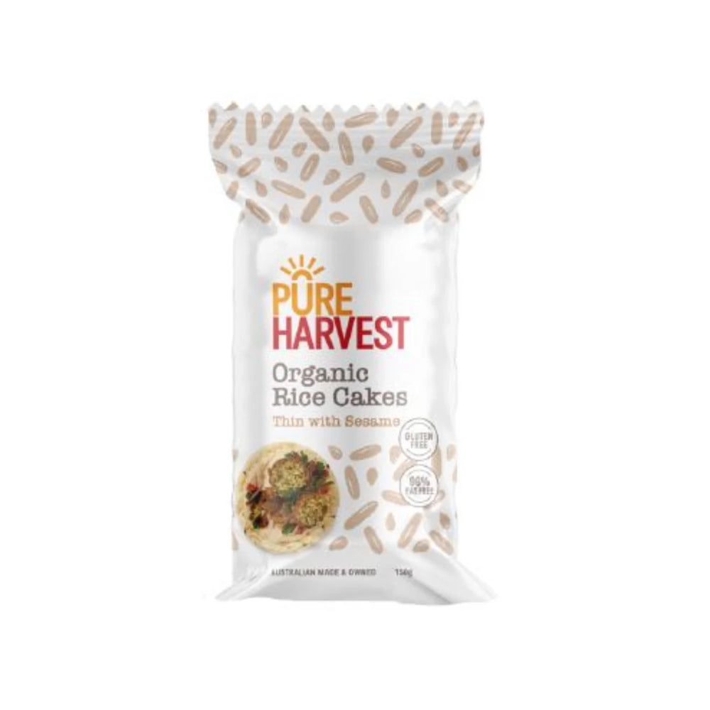 Pureharvest Organic Rice Cakes with Sesame 150g