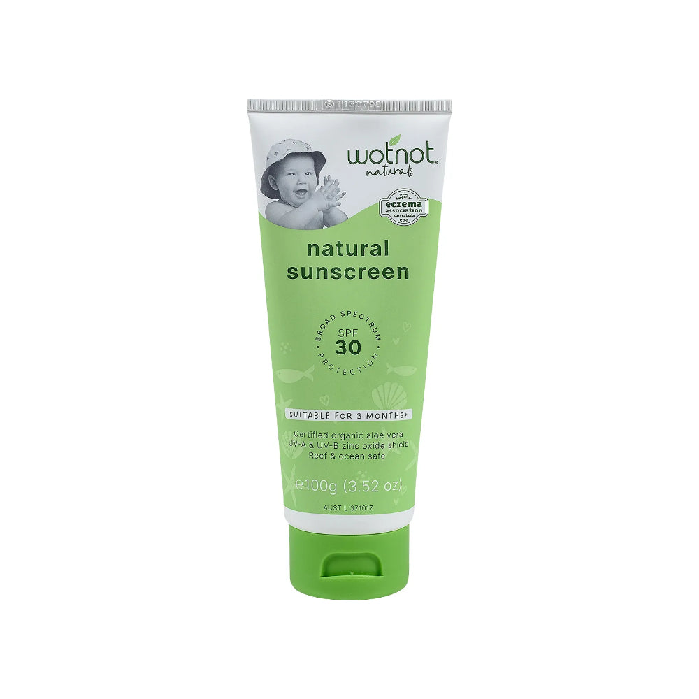 Wotnot Natural Sunscreen SPF 30 for Babies 100g