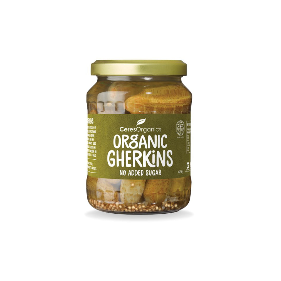 Ceres Organics Gherkins No Added Sugar 670g