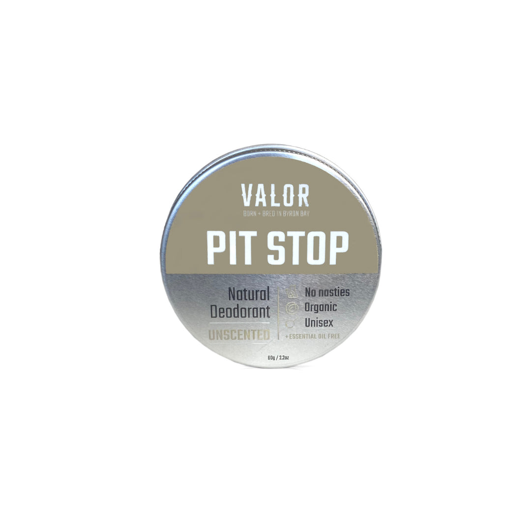 Valor Organics Pit Stop Deodorant Unscented 60g
