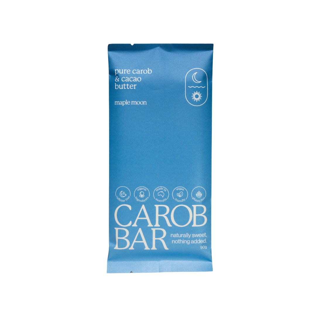 Maple Moon Pure Carob & Cacao Butter Bar 90g