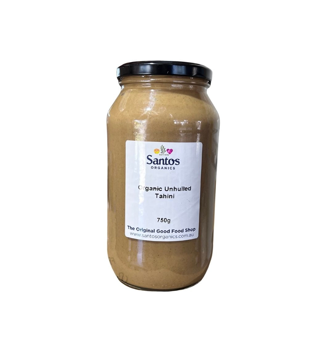 SO Organic Unhulled Tahini 750g, slow stone-milled in Australia, certified organic sesame, darker earthier flavour
