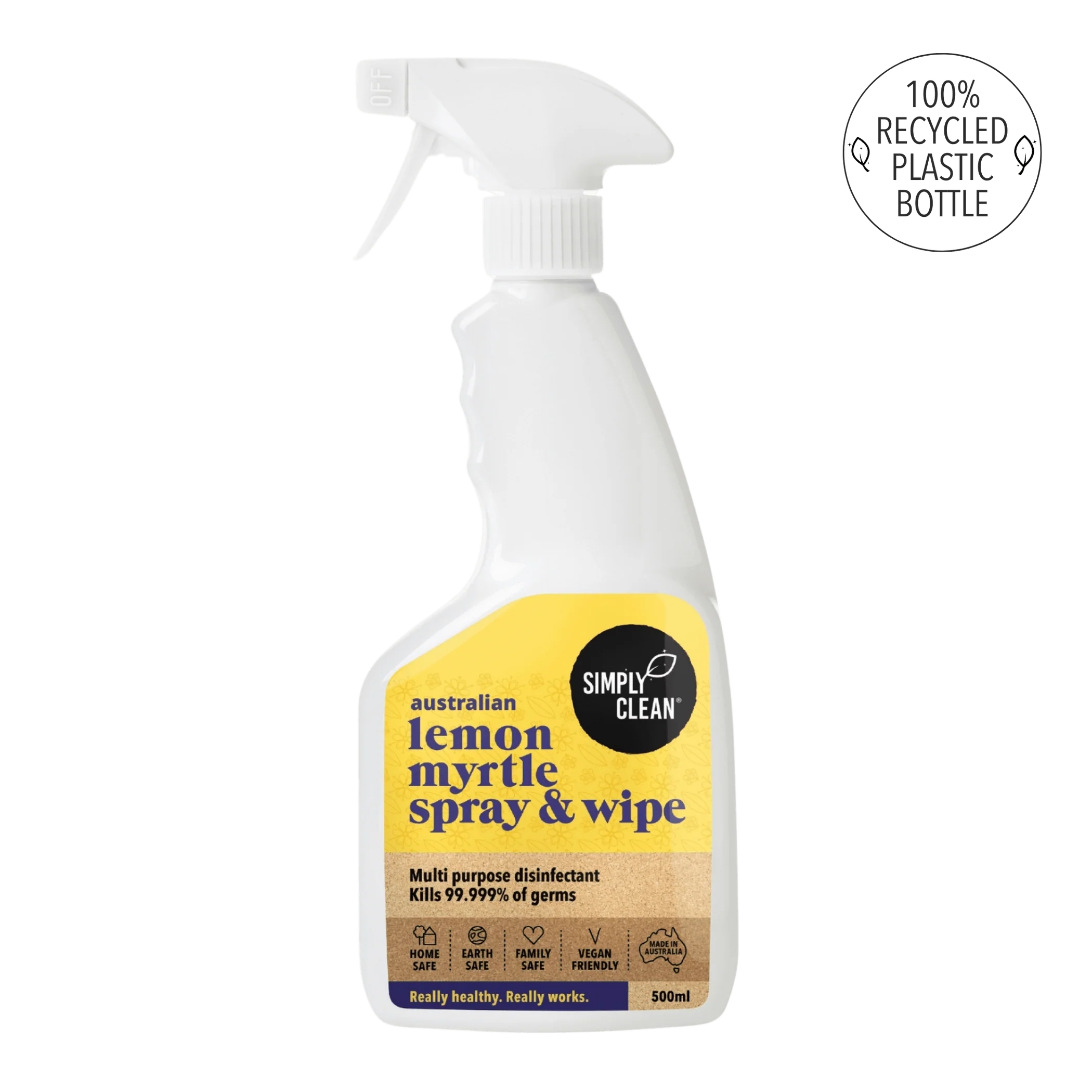 SimplyClean Lemon Myrtle Spray & Wipe 500ml