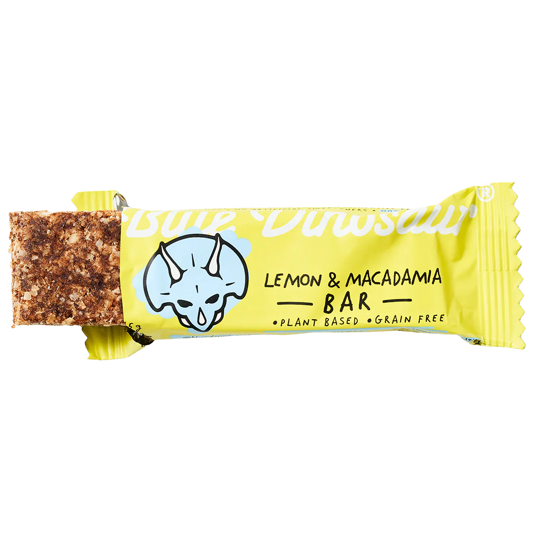 Blue Dinosaur Hand-Baked Bar Lemon & Macadamia 45g