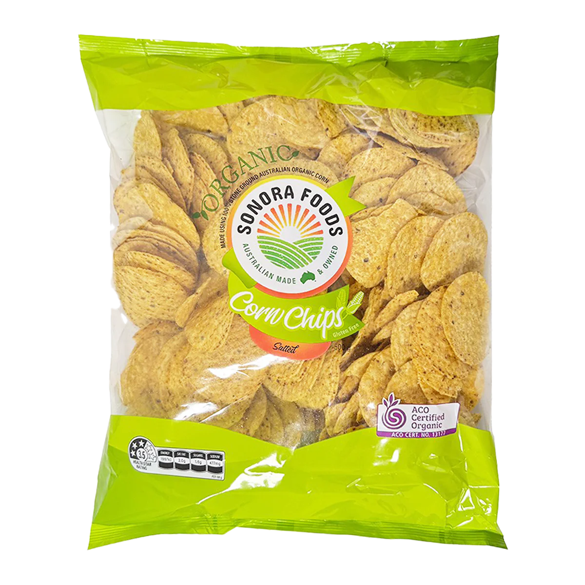 Sonora Foods Organic Corn Chips 500g