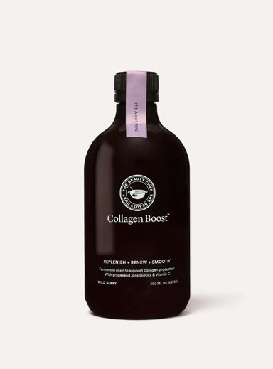 The Beauty Chef Collagen Boost vegan liquid elixir 500ml, berry flavour, bio-fermented