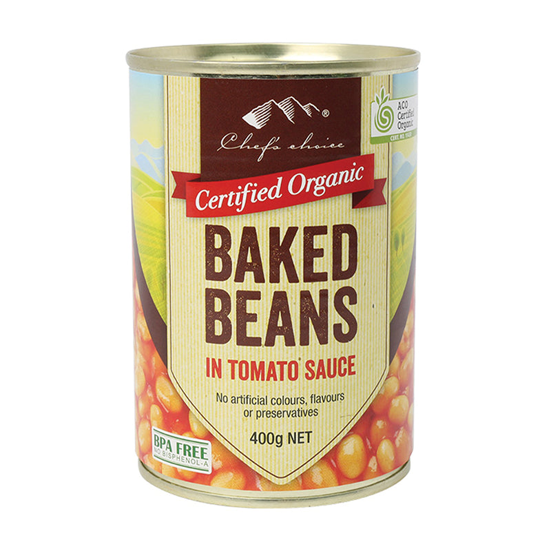 Certified Organic Baked Beans in Tomato Sauce