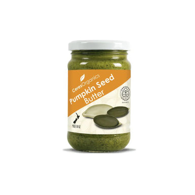 Ceres Organics Organic Pumpkin Seed Butter 220g glass jar, nut free, BioGro certified