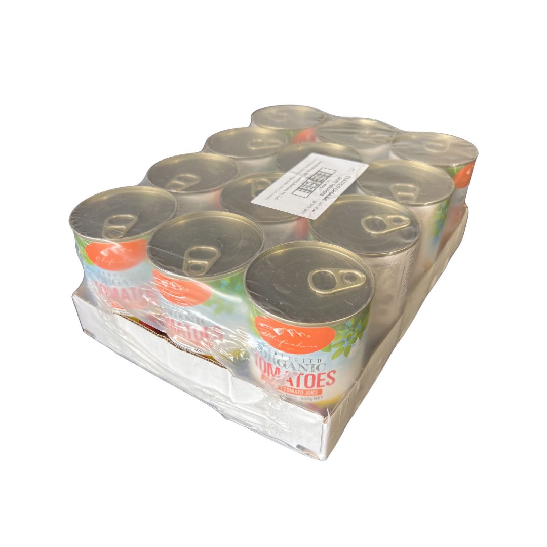 Chef's Choice Certified Organic Diced Tomatoes | Case of 12 x 400g