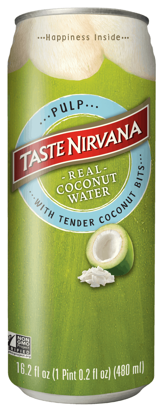 Taste Nirvana Real Coconut Water with Pulp Can 480ml