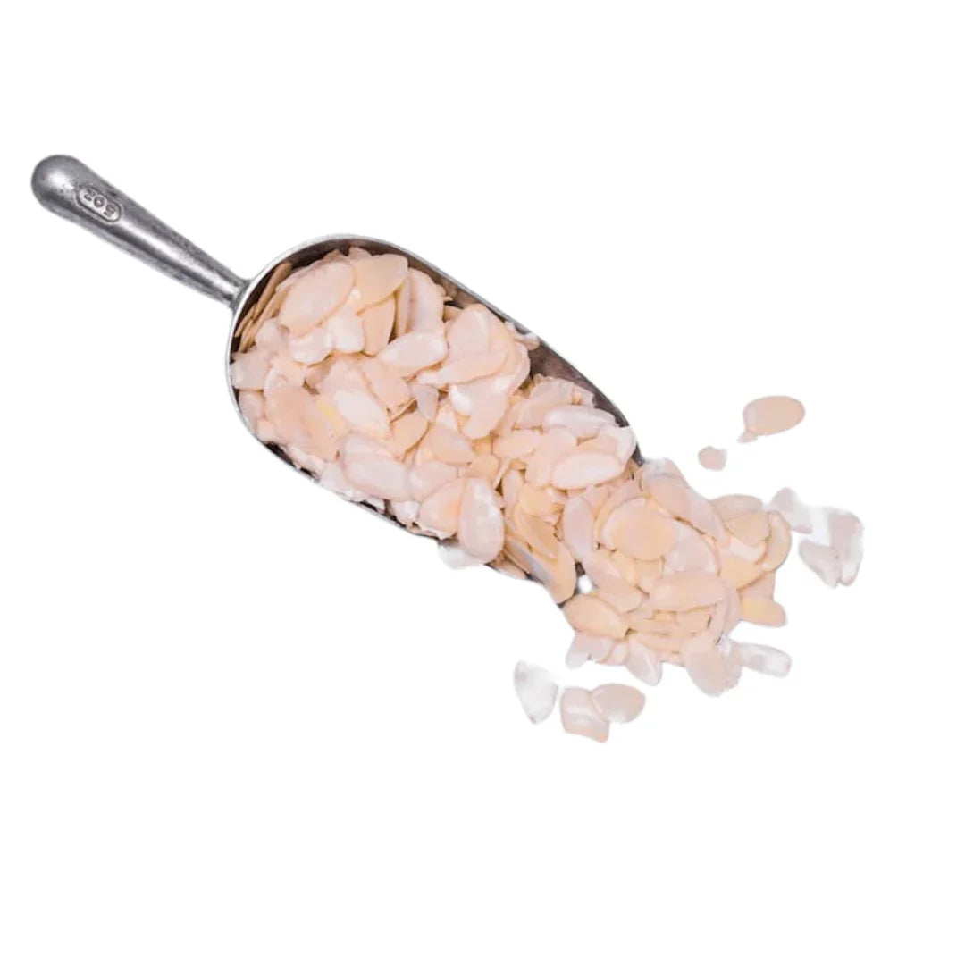 SO Flaked Almonds 500g, Australian grown, thin-sliced skin-on almonds