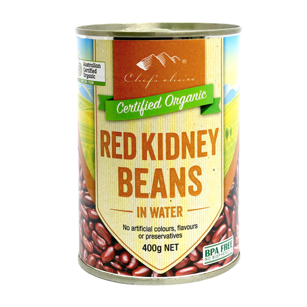 Certified Organic Red Kidney Beans in Water