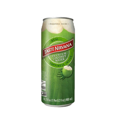 Taste Nirvana Real Coconut Water 480ml can, pure Thai coconut water no pulp