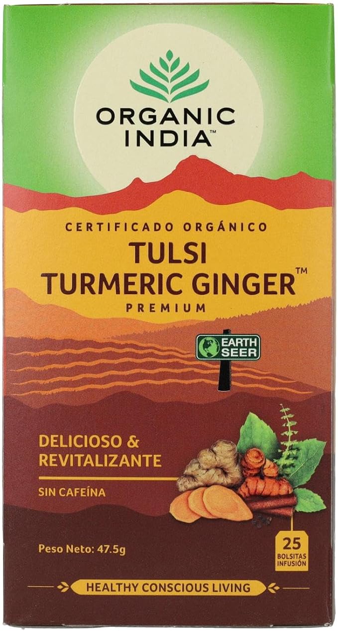 Organic India Tea Tulsi Turmeric Ginger 25bg