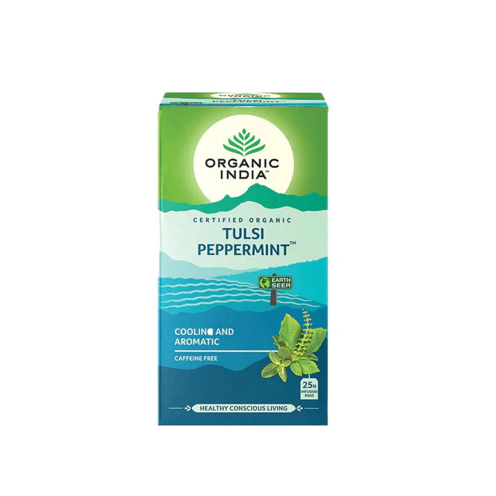 Organic India Tea Tulsi Peppermint 25tbg