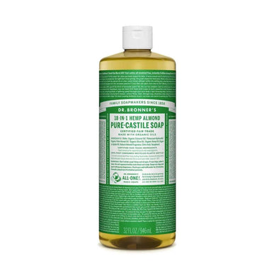 Dr Bronner's Pure-Castile Liquid Soap Almond 946ml bottle