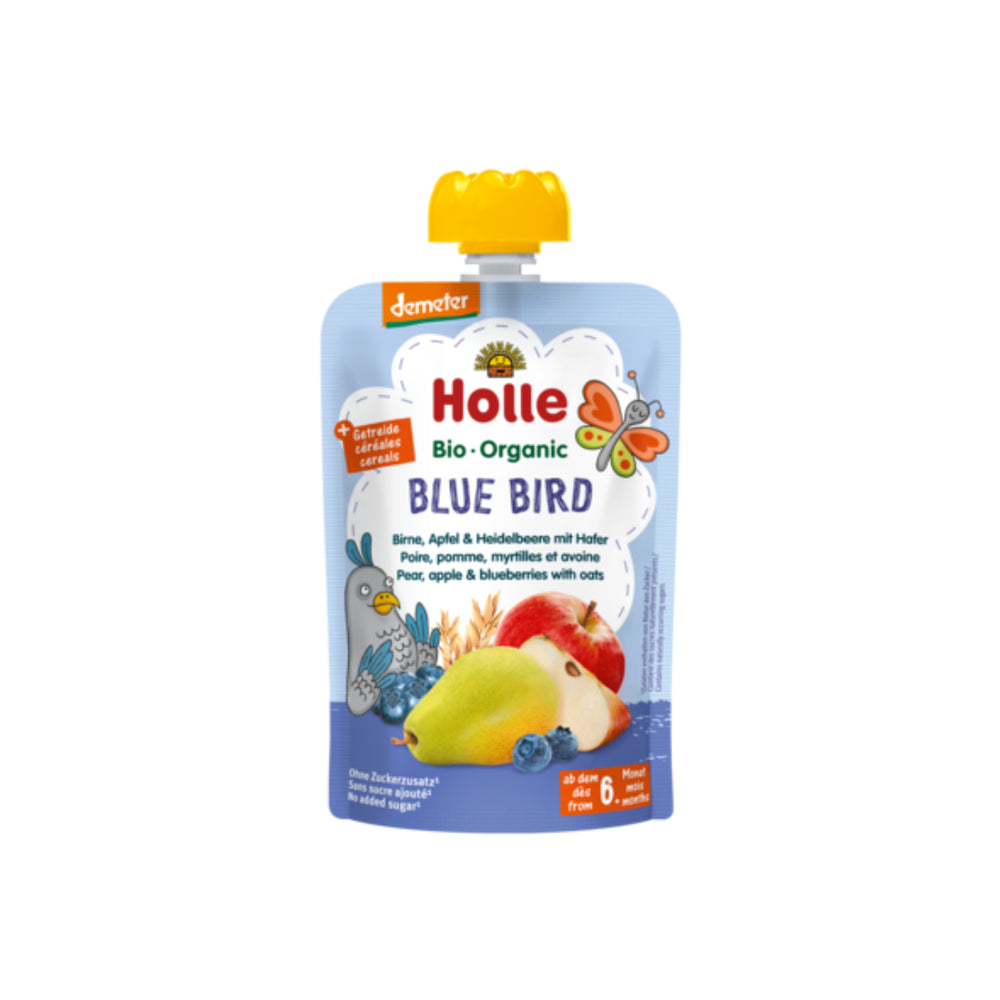 Apple, Pear, Blueberry & Oats Pouch Holle 100g
