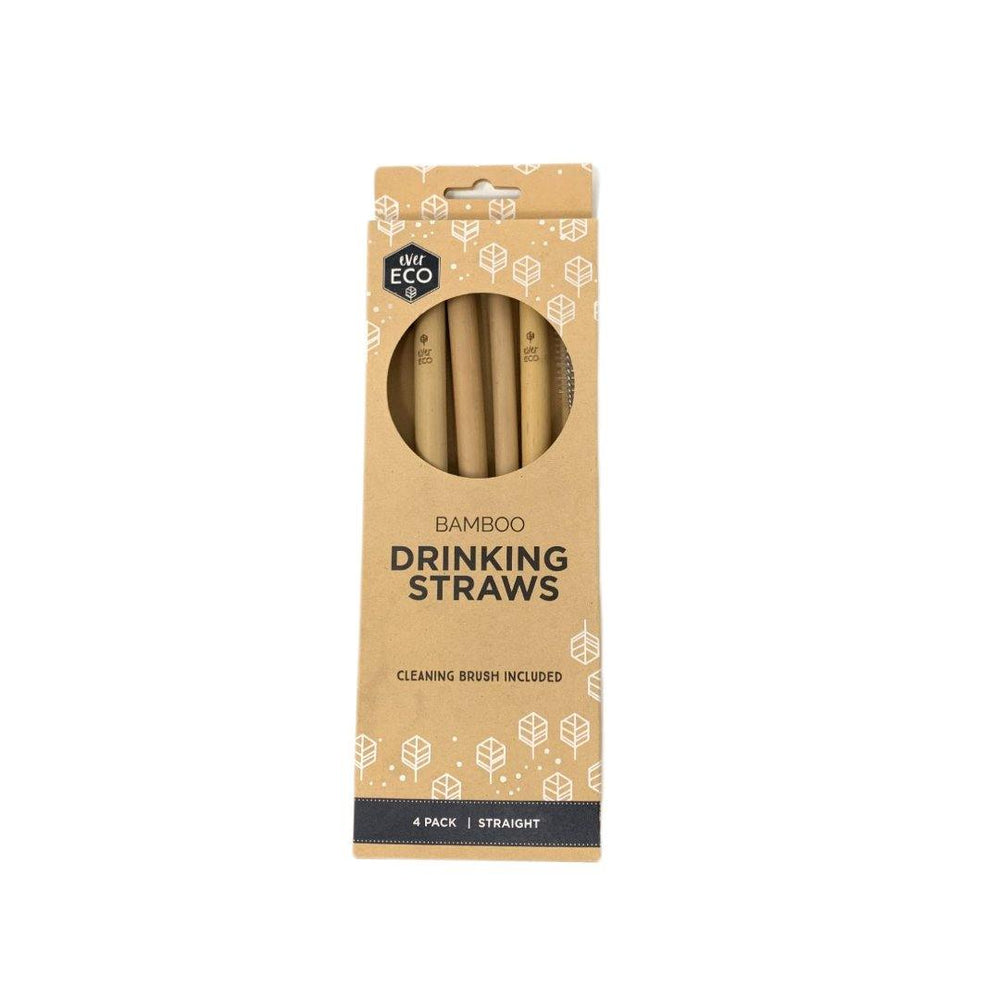 Bamboo Drinking Straws 4 Pack Ever Eco - Santos Organics