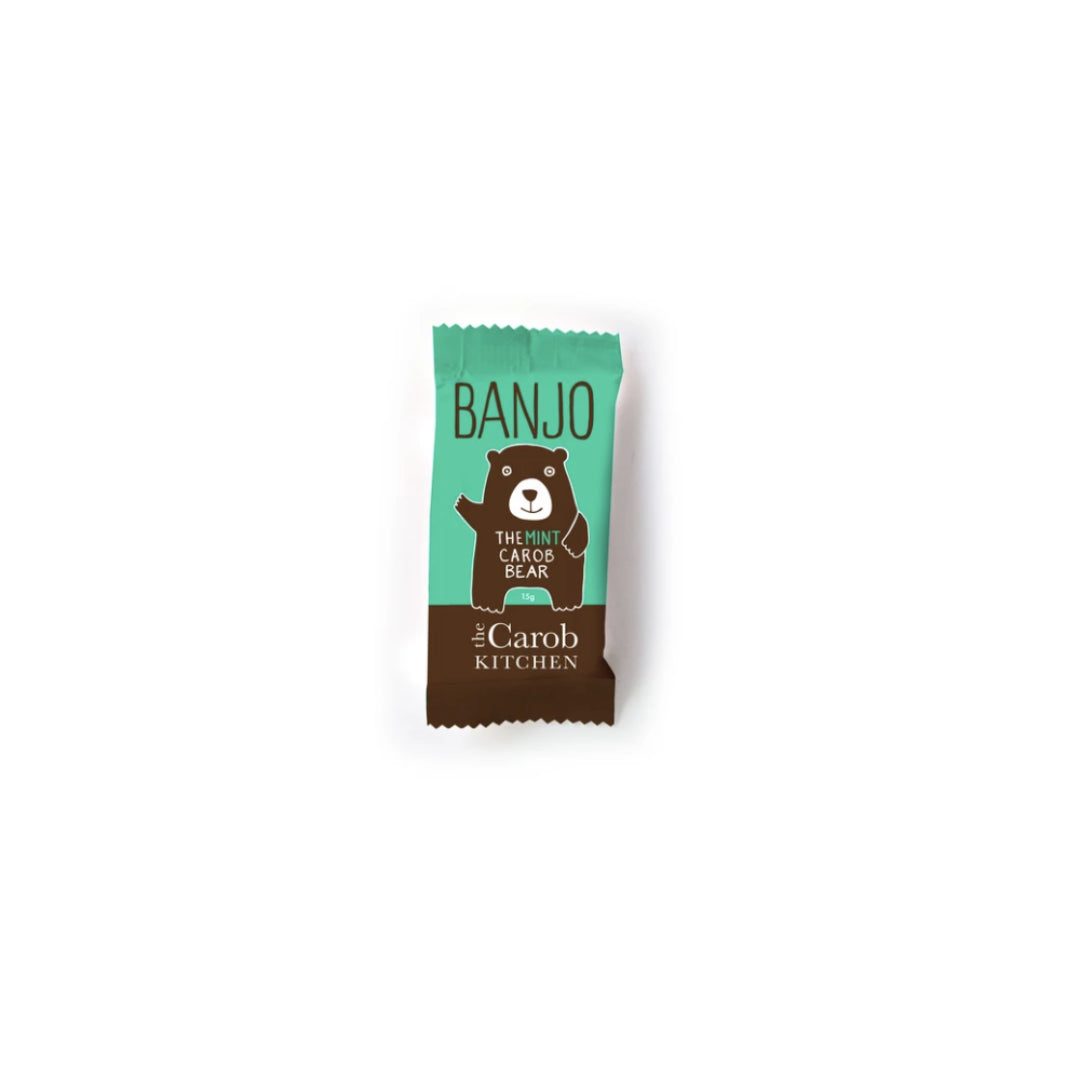 The Carob Kitchen Banjo The Mint Carob Bear 15g