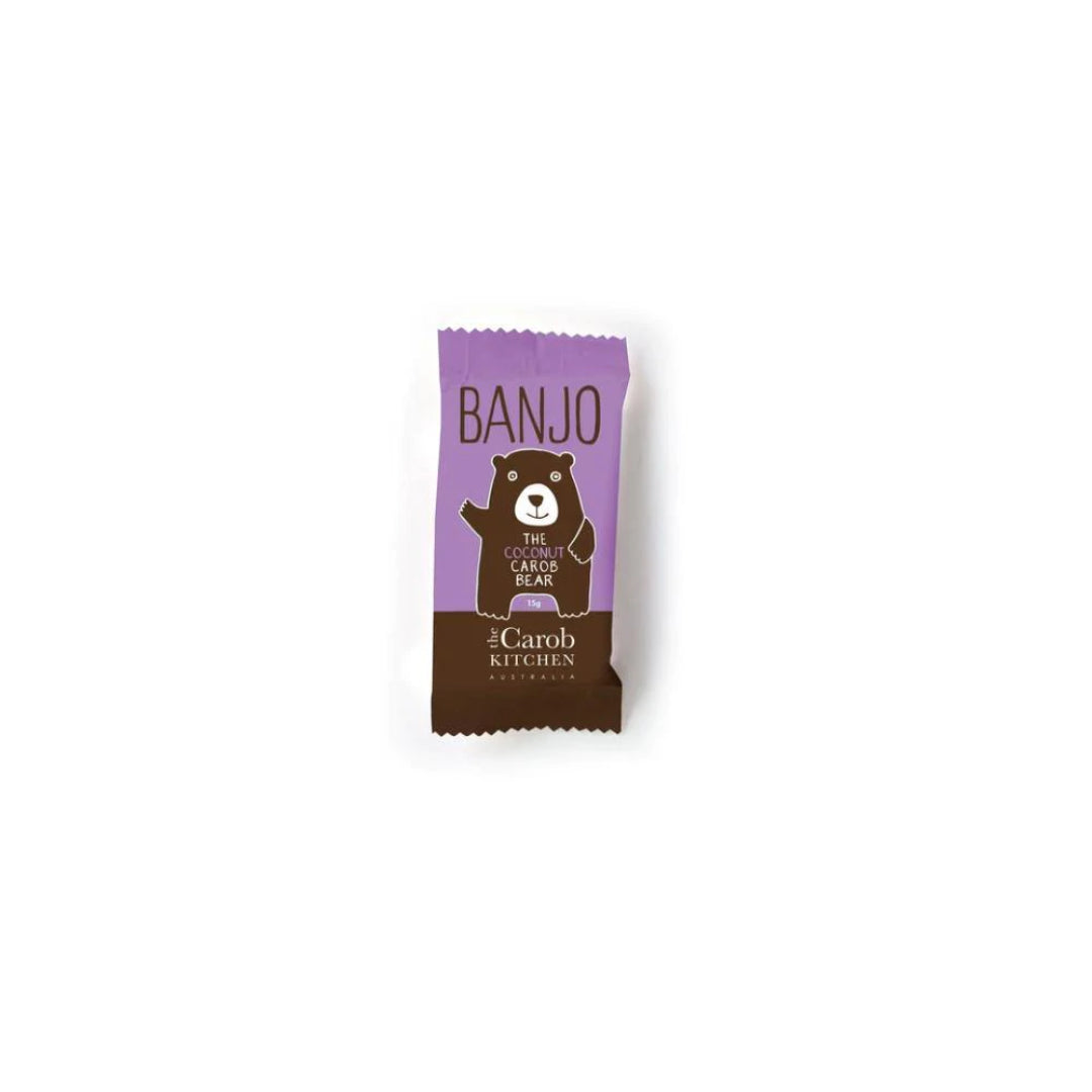 The Carob Kitchen Banjo Coconut Carob Bear 15g