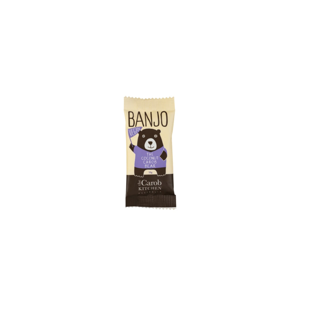 The Carob Kitchen Banjo Veg. Coc. Carob Bear 15g