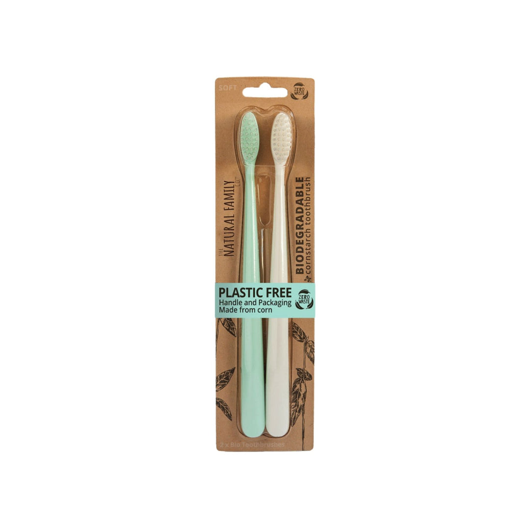 Biodegradable Toothbrush NFco 2 Pack — Santos Organics