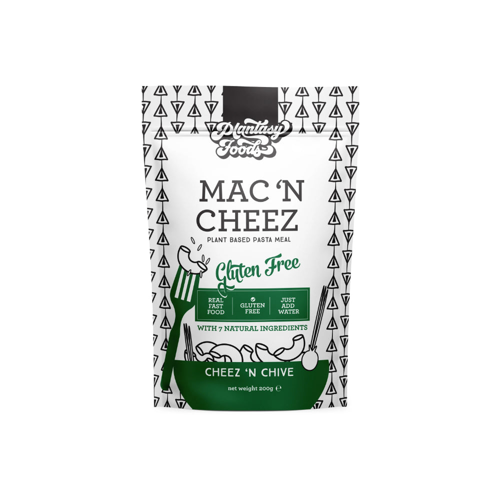 Gluten Free Chive Mac 'N Cheeze Pasta Meal Plantasy Foods 200g