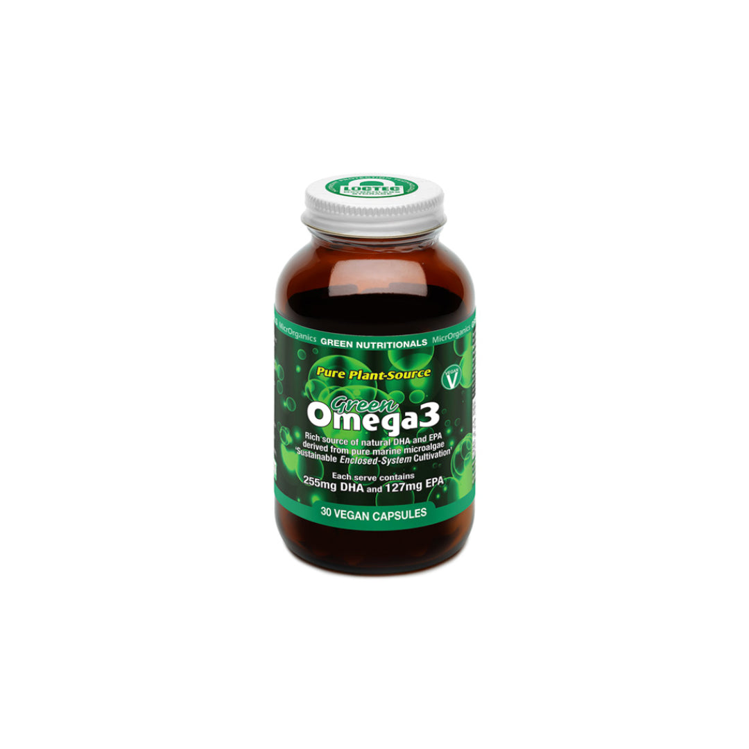 Green Nutritionals Green Omega3 Vegan Capsules 255mg + 127mg 30 Caps
