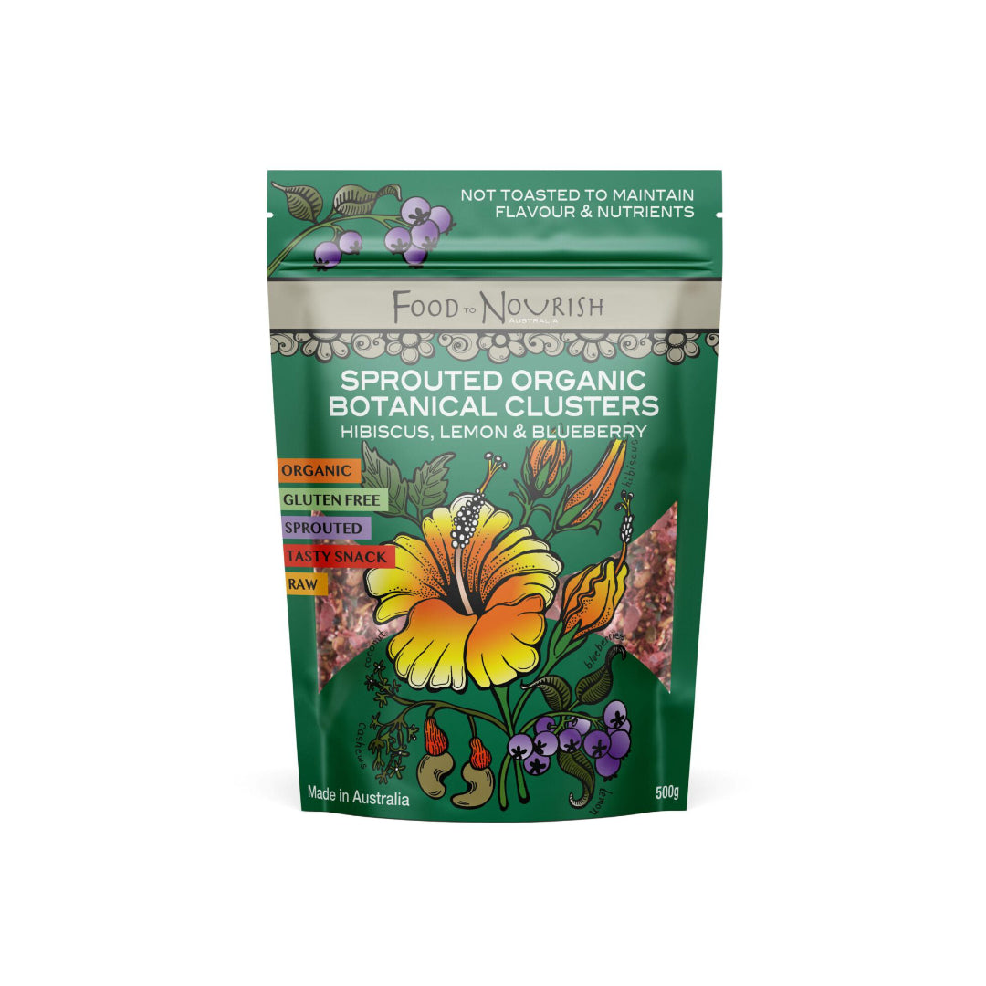 Food to Nourish Lemon & Blueberry Sprouted Clusters 400g