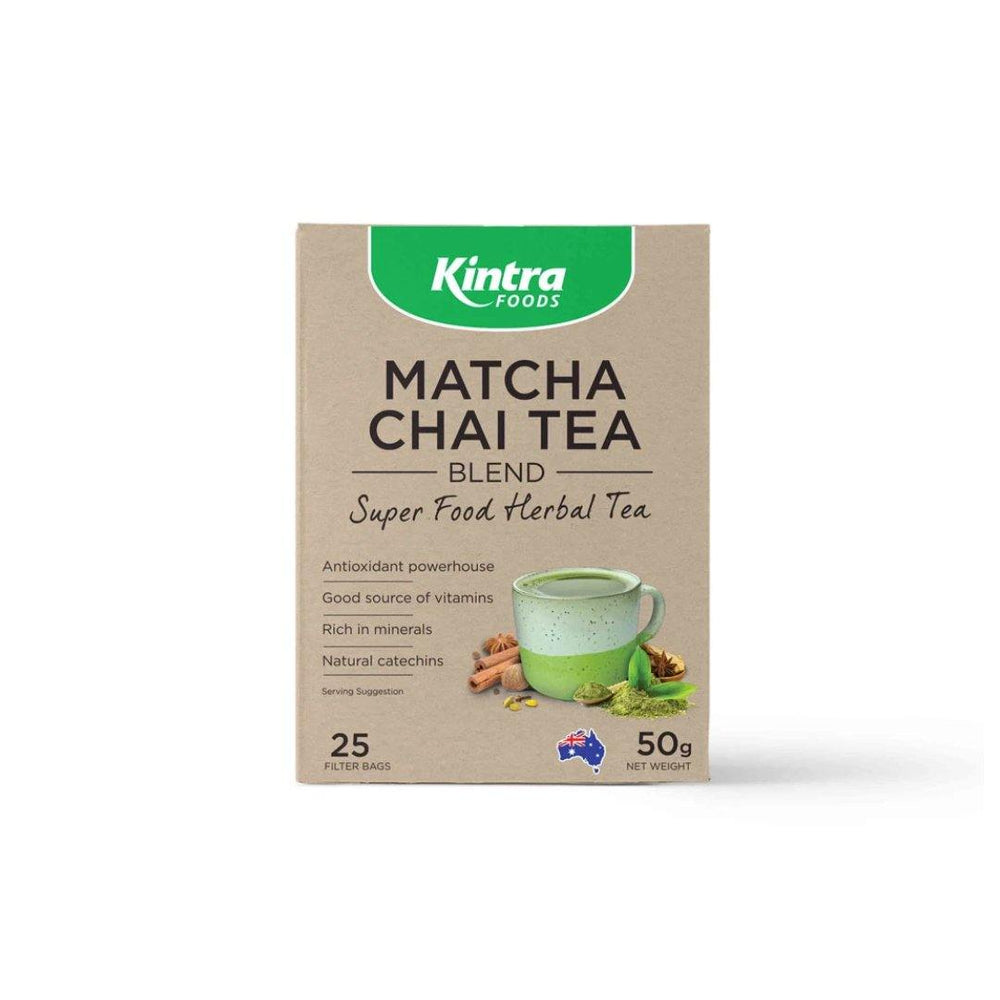 Kintra Matcha Chai Tea Blend 50g (25 bags) - Santos Organics